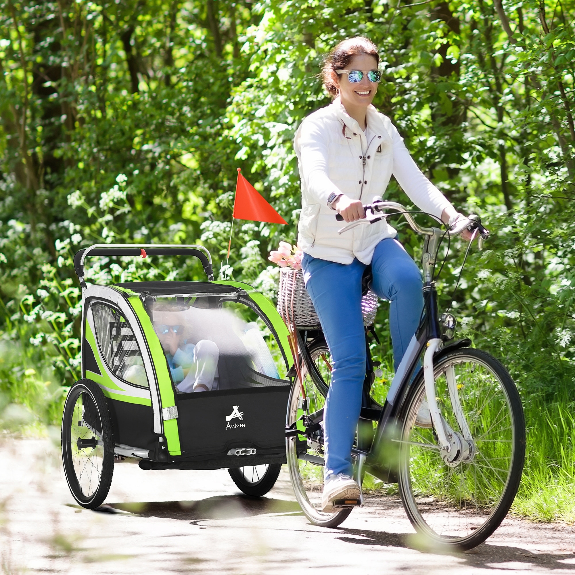 Bicycle trailer for 2 kids online