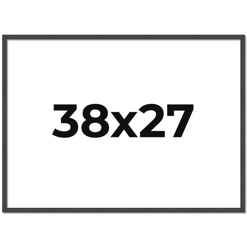 38x27 Frame Brown Picture Frame - Complete Modern Photo Frame Includes