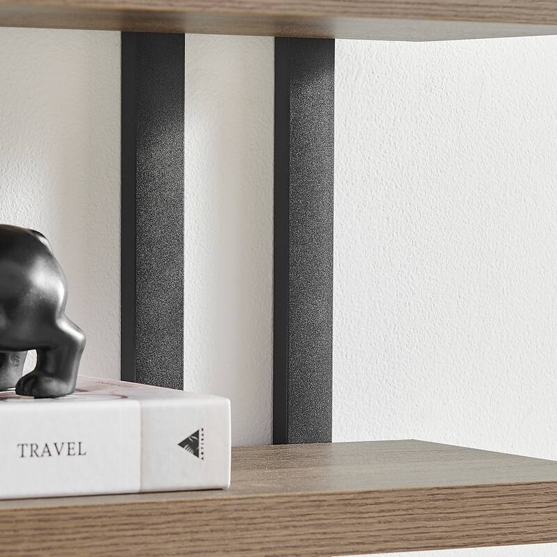 Danya B. 4-Tier Floating Bracket Wall Shelf