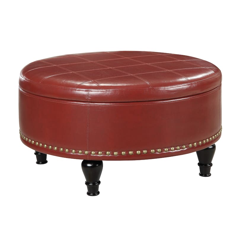 Copper Grove Payara Round Storage Ottoman