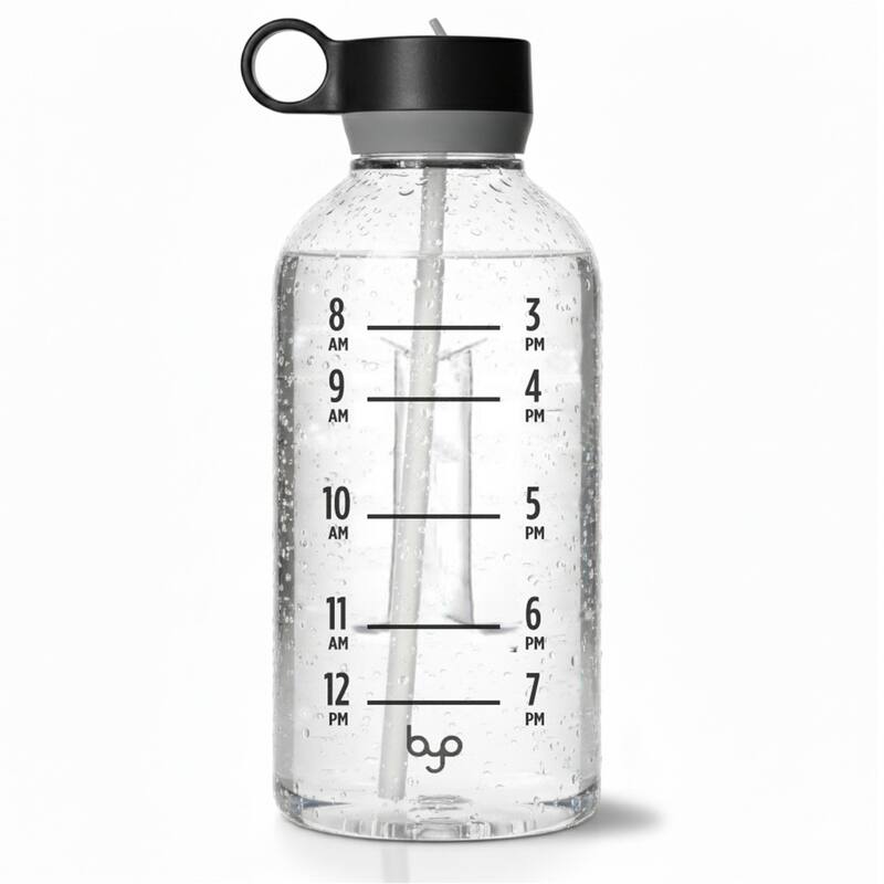 Byo 74 Oz Tritan Motivational Bottle - Black - Black - 1 Piece