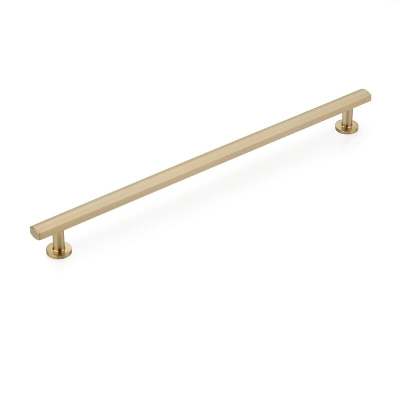 Schaub and Company Heathrow 12" Center to Center Contemporary Bar - Signature Satin Brass