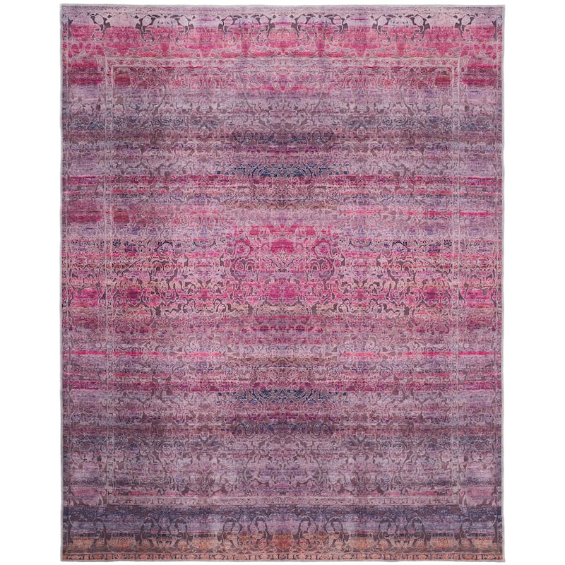 Welch Oriental Pink/Purple Area Rug - 8'-10" x 12'
