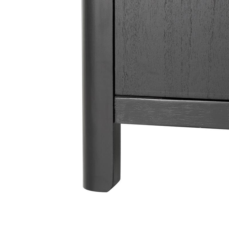 Freestanding Sideboard Buffet Cabinet, Farmhouse Storage Cabinet with 4 Doors and Shelves for Kitchen or Living Room