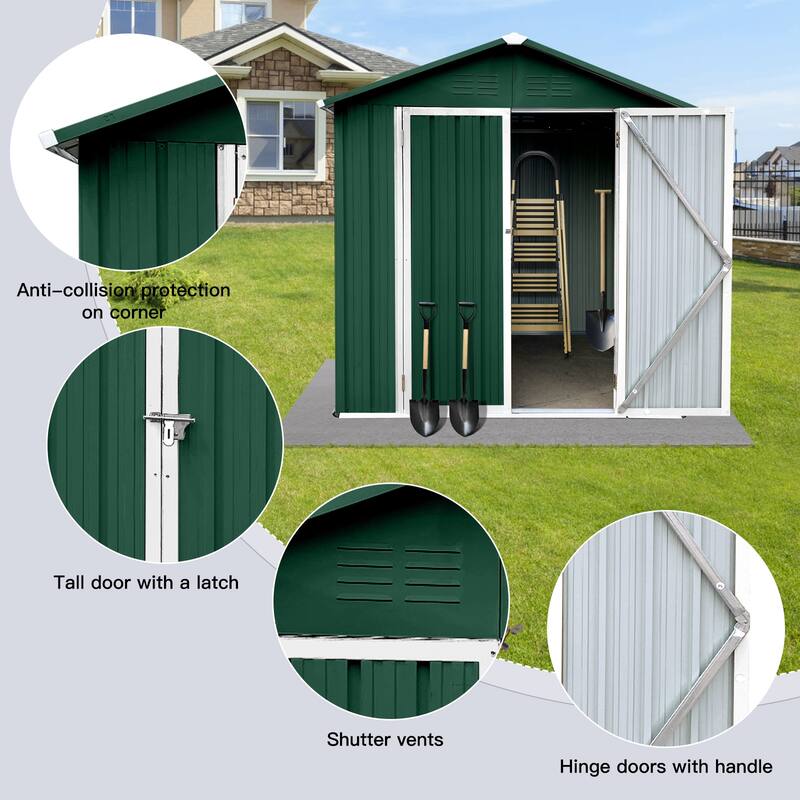 Outdoor storage sheds 4FTx6FT