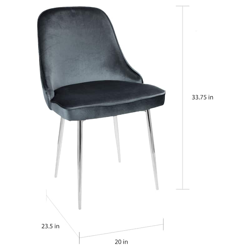 LumiSource Marcel Contemporary Dining Chair (Set of 2)