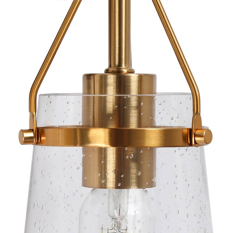 Haye 4-Light Modern Glass Bathroom Vanity Light Gold Wall Sconces