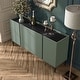 preview thumbnail 14 of 16, 247 Shop At Home Modern 60-inch 6-Shelf Dining Buffet and Sideboard with Metal Legs