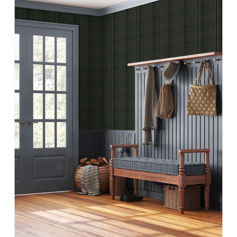NextWall Classic Plaid Peel and Stick Wallpaper
