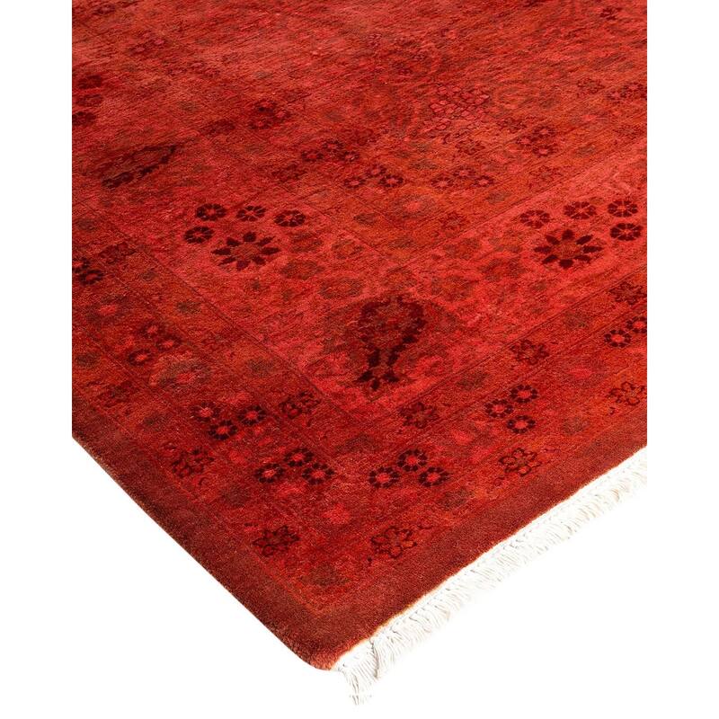 Fine Vibrance, One-of-a-Kind Hand-Knotted Area Rug - Pink, 8' 1" x 8' 3" - 8' 1" x 8' 3"