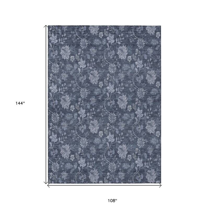 HomeRoots Floral Transitional Rectangle Outdoor Rug