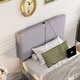 preview thumbnail 11 of 15, Javlergo Upholstered Platform Bed Frame with 2 USB Charging Station & Adjustable Headboard, Kids Bed Set of 2