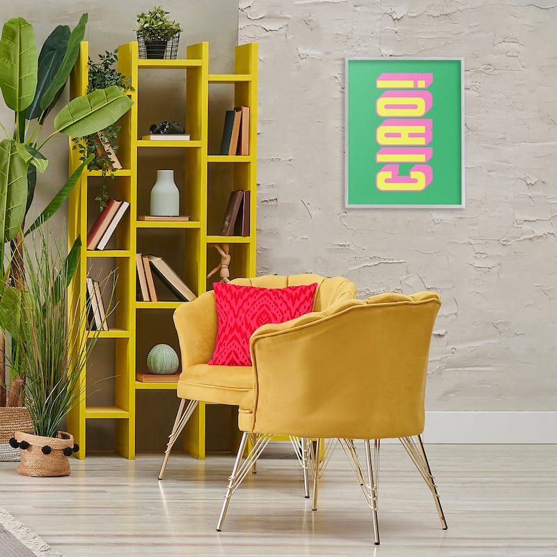Stupell Ciao Bold Lettering Framed Giclee Art Design By House of Lulu