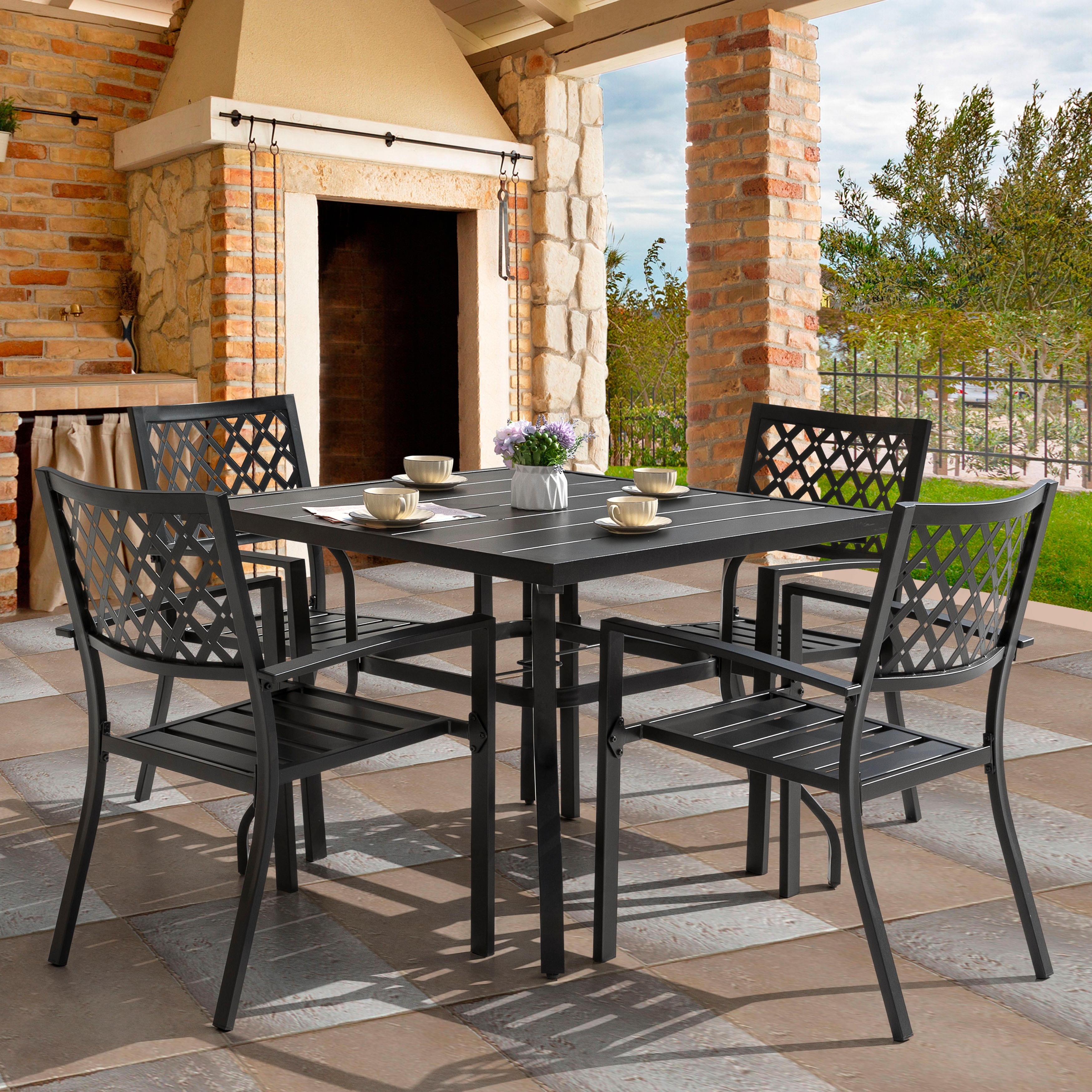 Gold hot sale patio chairs