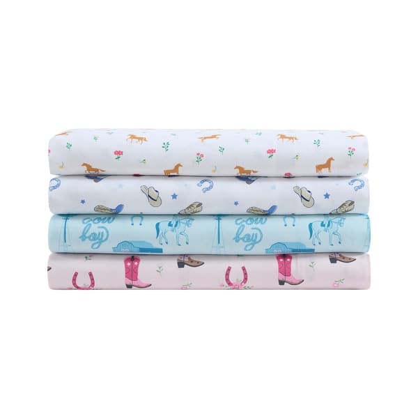 slide 2 of 17, Wrangler Kids Printed Cozy Sheet Set