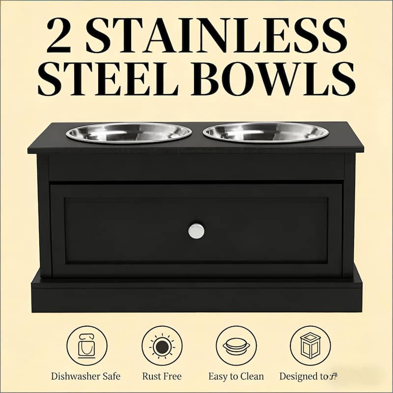 Pet Food Bowl Dog Feeding Station