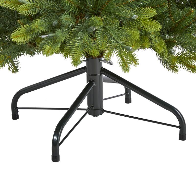 4’ Pre-Lit North Carolina Artificial Christmas Tree, Clear LED Lights - 4 Foot