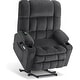 preview thumbnail 22 of 45, MCombo Dual Motor Power Lift Recliner Chair with Massage and Heat for Big People, Fabric R7891 (Large-Wide)
