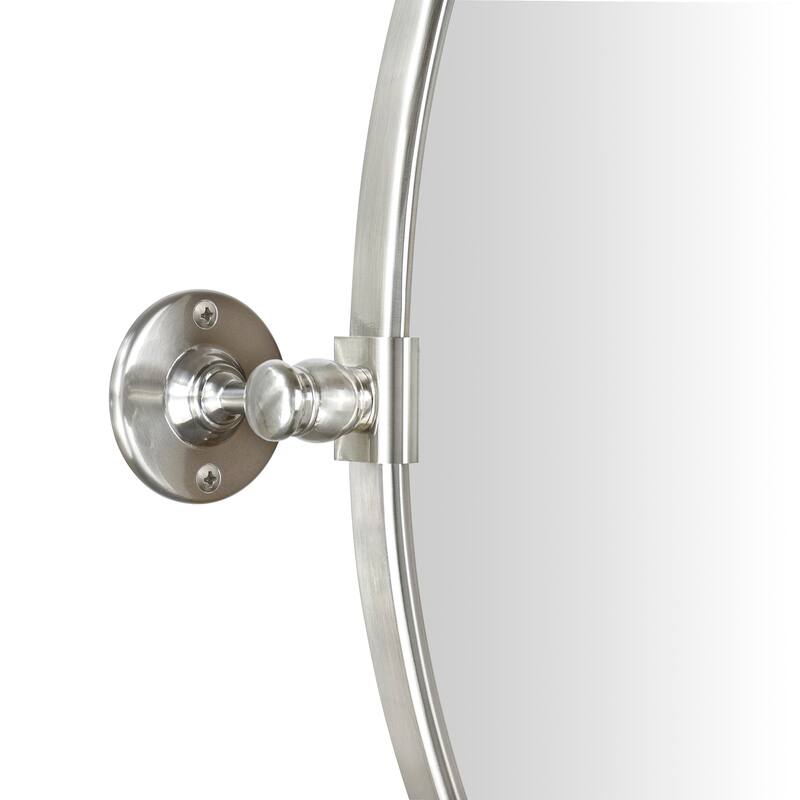Luecinda Oval Metal Wall Mirror