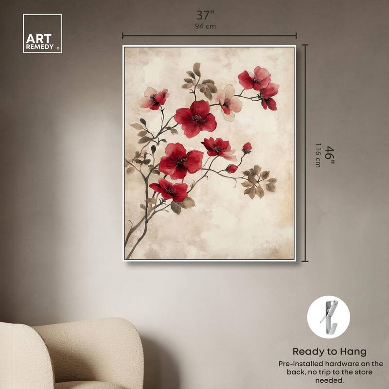 Cherry Bloom Canvas by Art Remedy