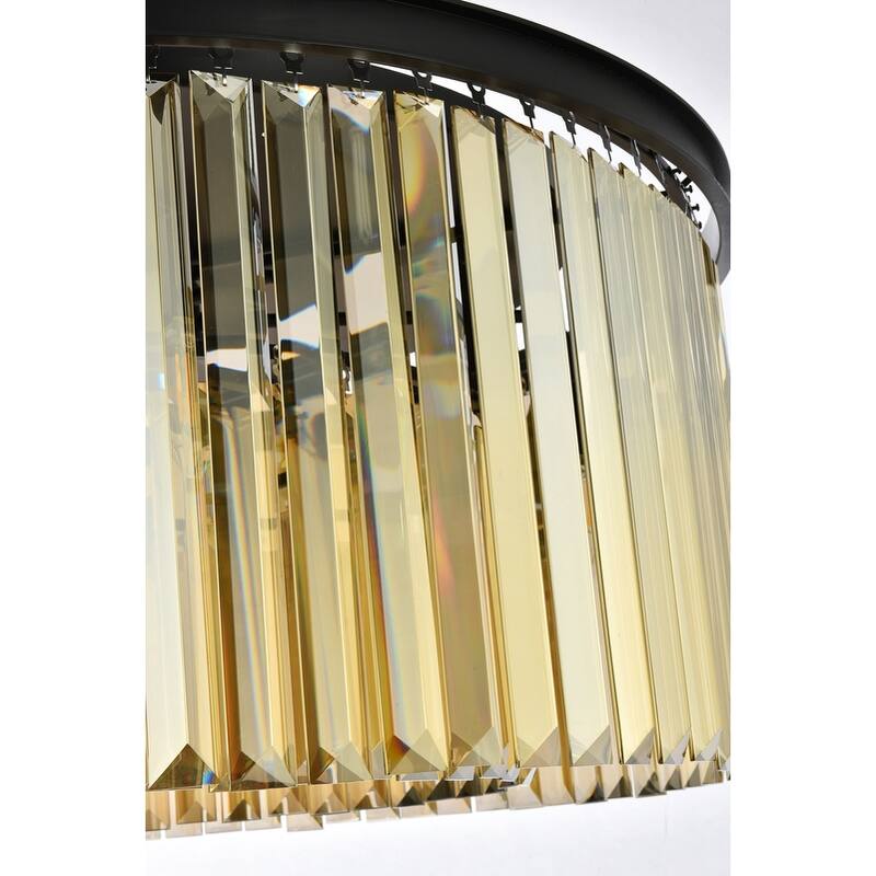 Royce Edge 8-Light Matte Black Chandelier