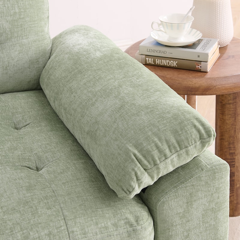 Double Recliner Chair with Adjustable Backrest, Storage Ottoman, USB Port & Phone Stand