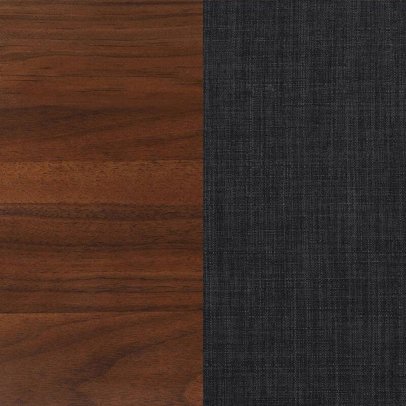 Robyn Wood Platform Bed Dark Walnut