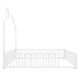 preview thumbnail 13 of 11, Twin Metal House Bed with Guardrails