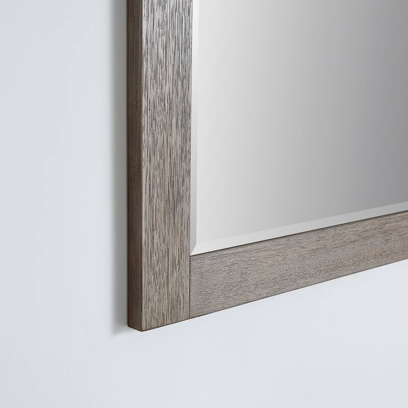 Cortes 48" Bathroom Vanity Barndoor Wall Mirror in Grey