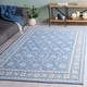 preview thumbnail 3 of 11, SAFAVIEH Handmade Ebony Greer Modern Wool Rug 3' x 5' - Blue/Ivory - Rectangle