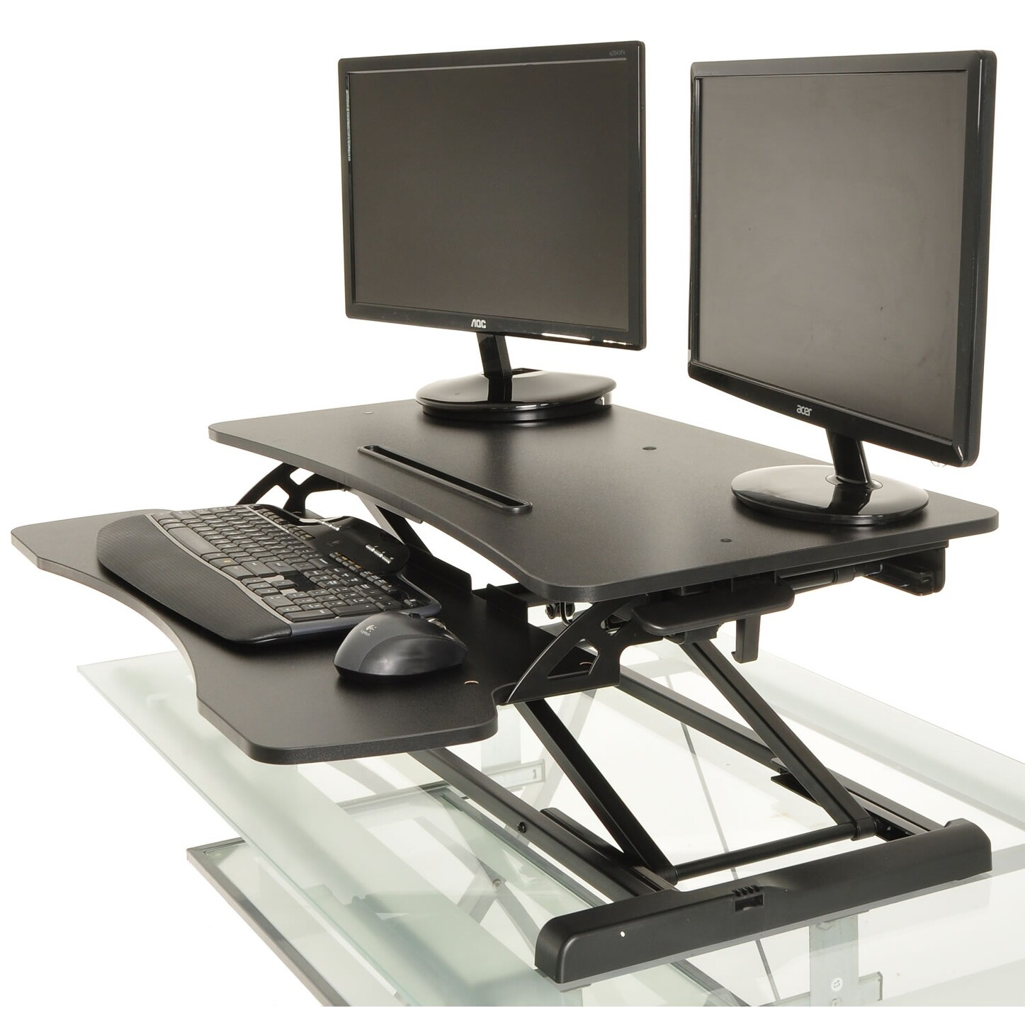 Conquer Height Adjustable Standing Desk Monitor Riser, Sit to Stand  Workstation - Bed Bath \u0026 Beyond - 18022568, image size:1447x1447