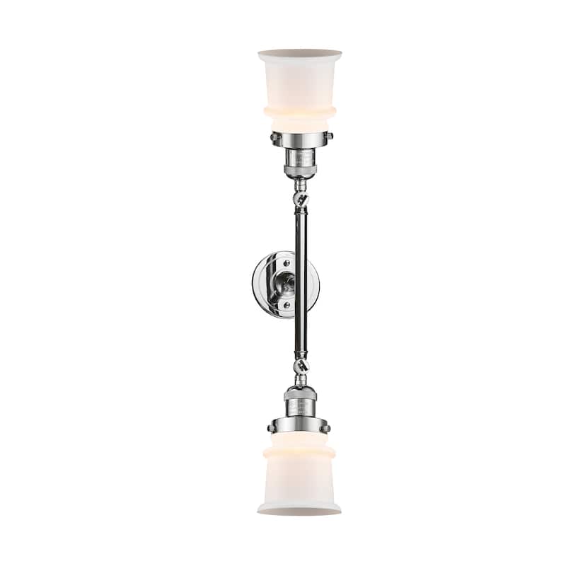 Innovations Lighting Small Canton 2 Light 17" Wide Bathroom Vanity