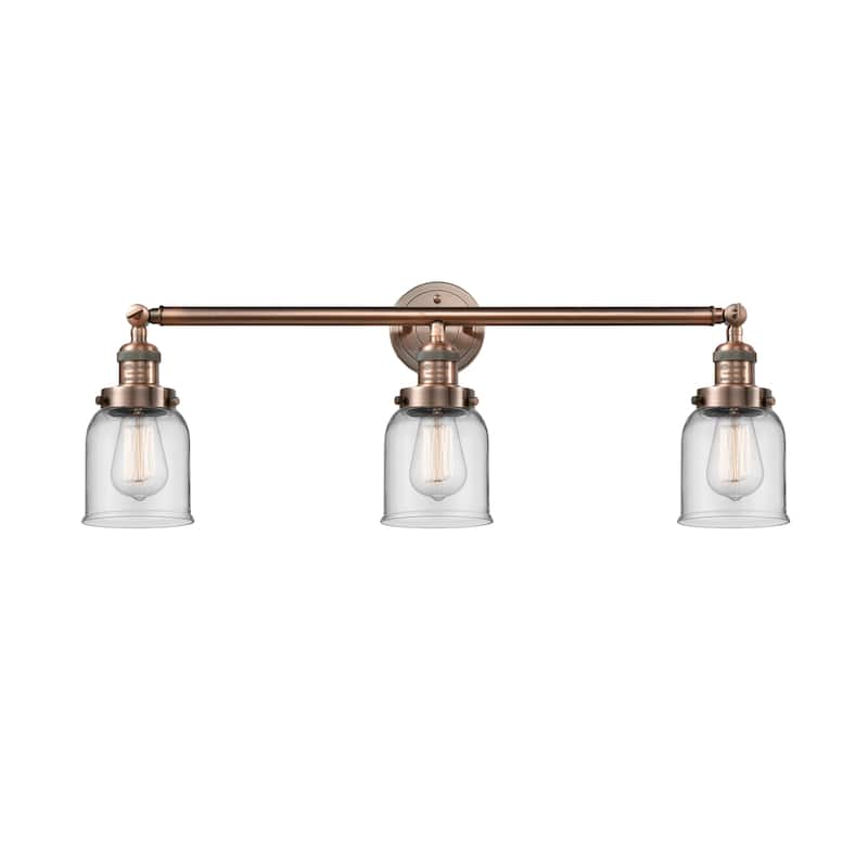 Innovations Lighting Small Bell 3 Light 30" Wide Bathroom Vanity Light
