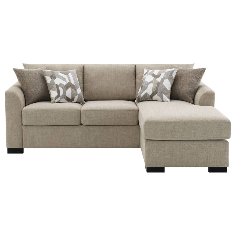 Pacheco Upholstered Sleeper Sectional Chaise Sofa
