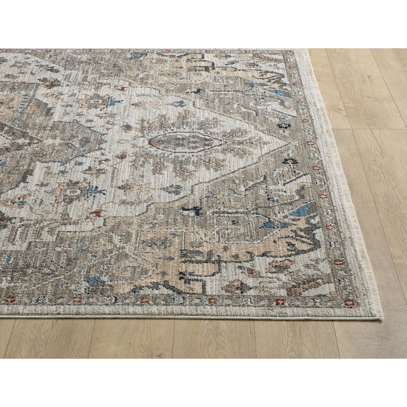Domani Craze Modern Elegance Border Area Rug