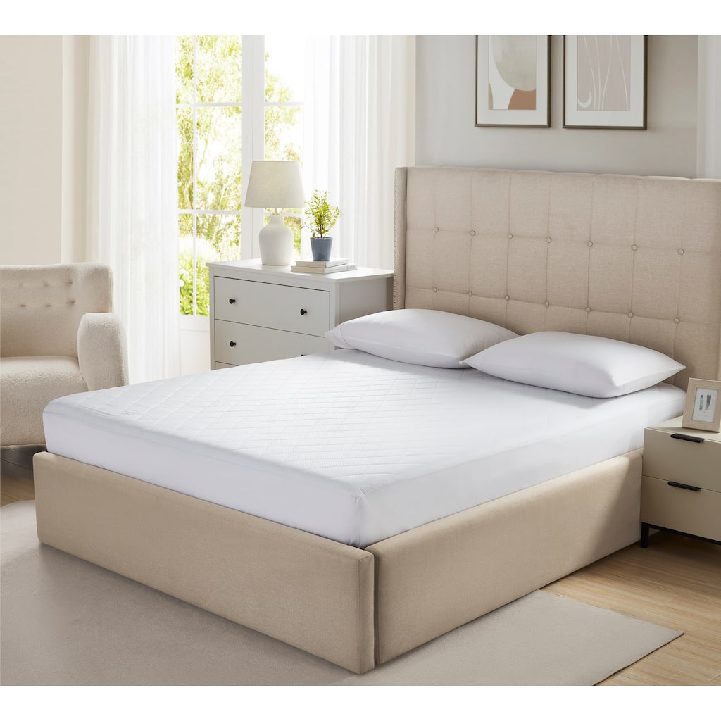 Stitched Waterproof Embossed Mattress Pad