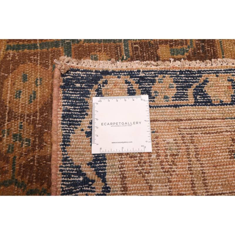 ECARPETGALLERY Hand-knotted Antalya Vintage Brown Wool Rug - 4'11 x 8'4