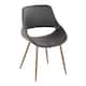 Option Grey Faux Leather/Antique Copper