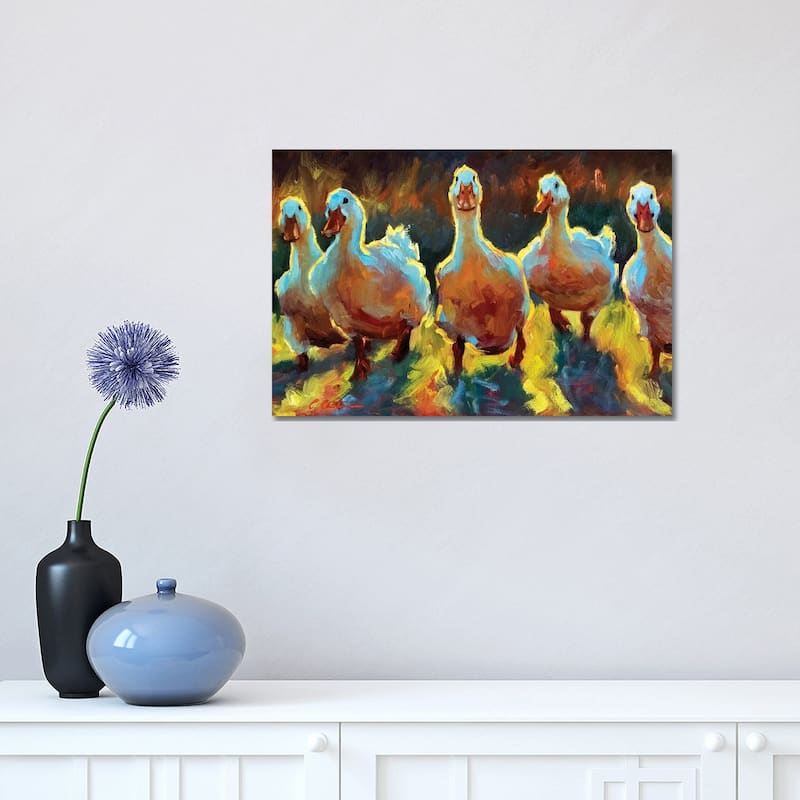 iCanvas "Duck Gangs" by Cheri Christensen Canvas Print - 12x18x1.5