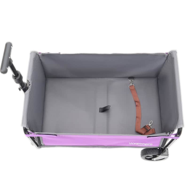 Convertible Steel Folding Camping Wagon Cart,Storage Compartment