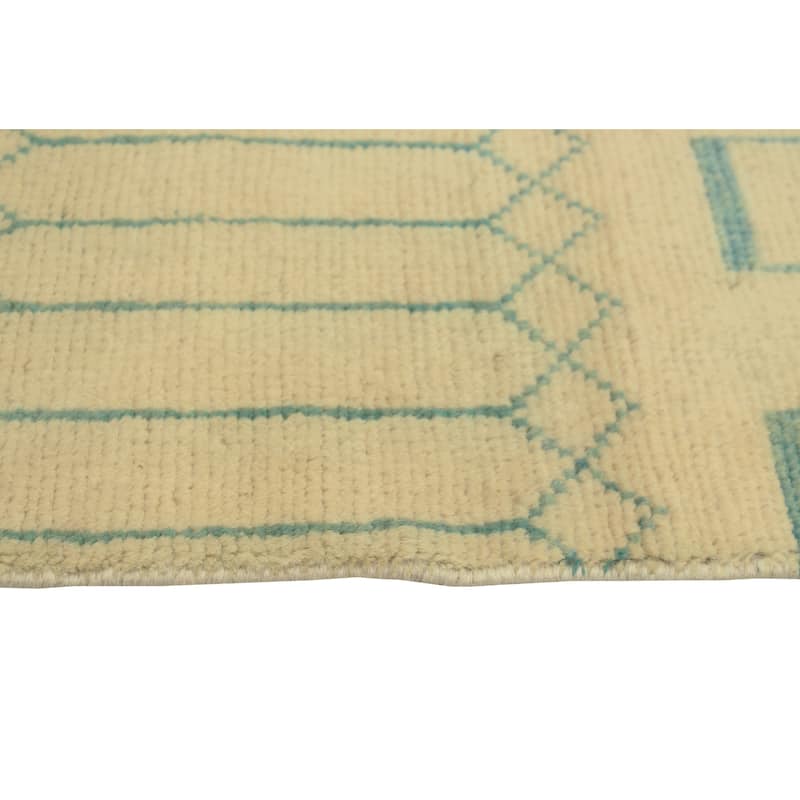 Balochi Adrion Beige/Lt. Green Rug - 3'11" x 5'10"