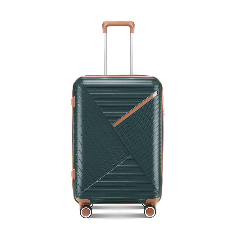 Stylish Lightweight Luggage 4-Piece Set with Expandable Space and Spinner Wheels for Planes and Travel