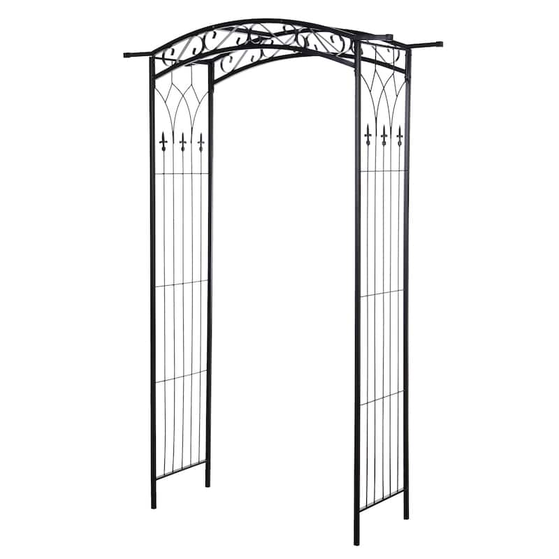 Pebbleton Scrollwork Garden Arbor & Trellis Arch by Havenside Home