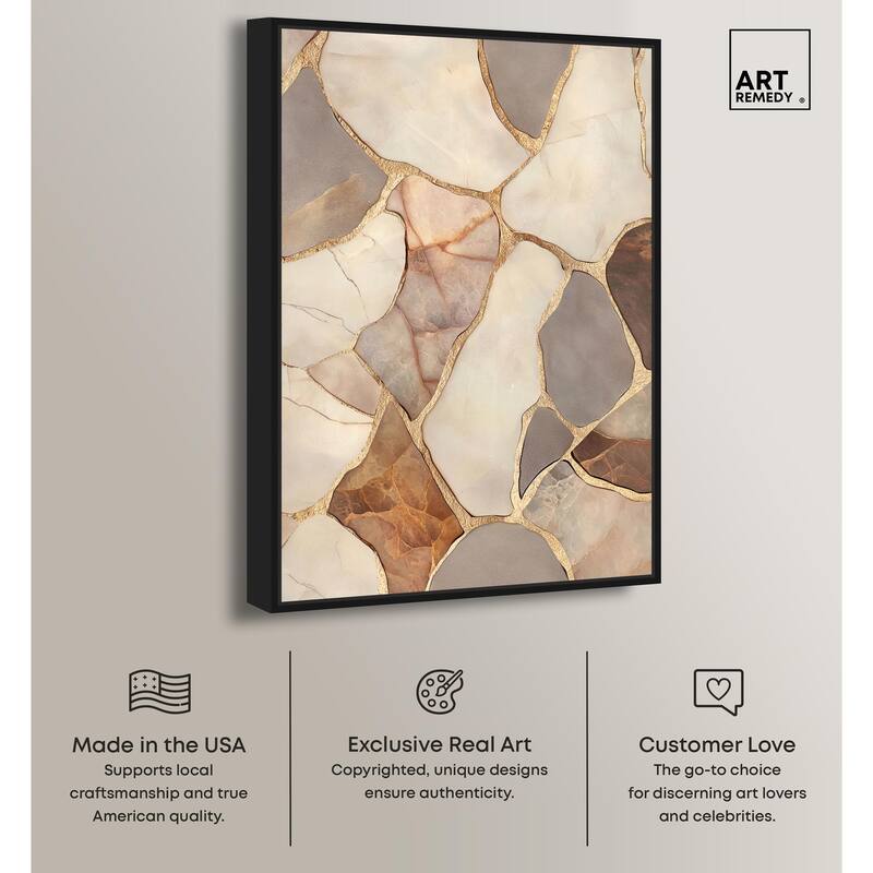 Textured Earthy Tones III Canvas by Art Remedy