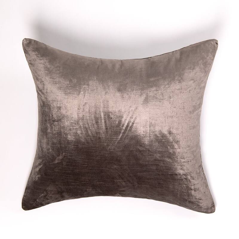 Lia Rayon Velvet Sham, Steel Blue, Euro
