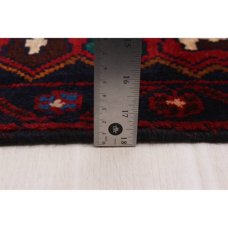 ECARPETGALLERY Hand-knotted Teimani Red Wool Rug - 2'11 x 6'4
