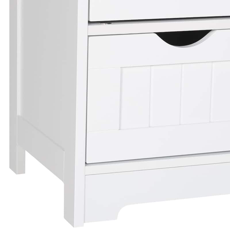 VEIKOUS 4 Drawers Bathroom Storage Cabinet and Cupboard Shelves
