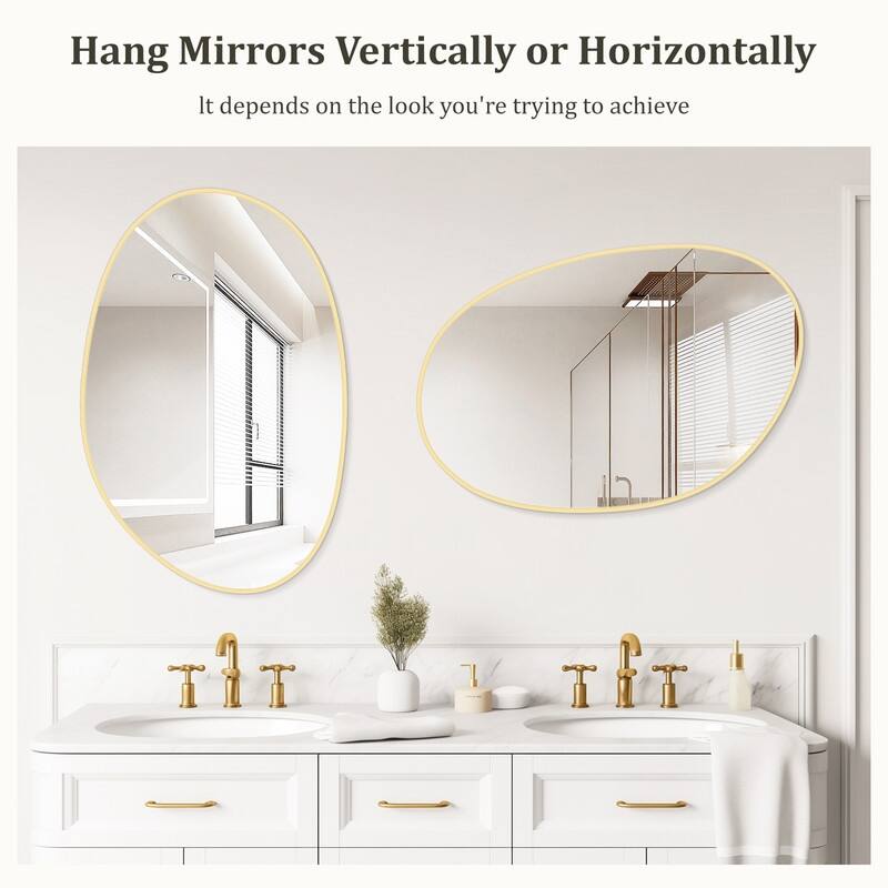 Aluminum Alloy Asymmetrical Wall Mirrors