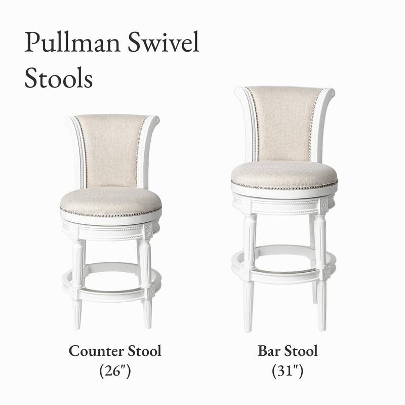Maven Lane 31" Pullman Swivel Bar Height Kitchen Stool