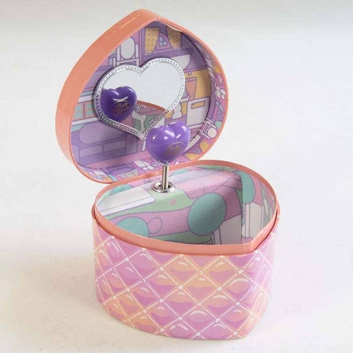 Polly Pocket Heart Musical Jewelry Box by Mele and Co - N/A